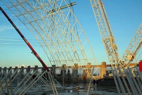 灵武螺栓球网架加工