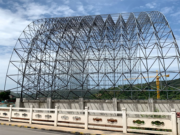 灵武山寨矿储煤棚网架